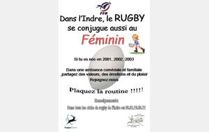 Dans l'Indre, le rugby se conjugue aussi au Féminin!!